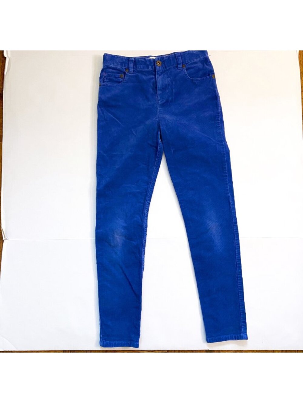 Mini Boden Girls Blue Corduroy Pants, Size 11